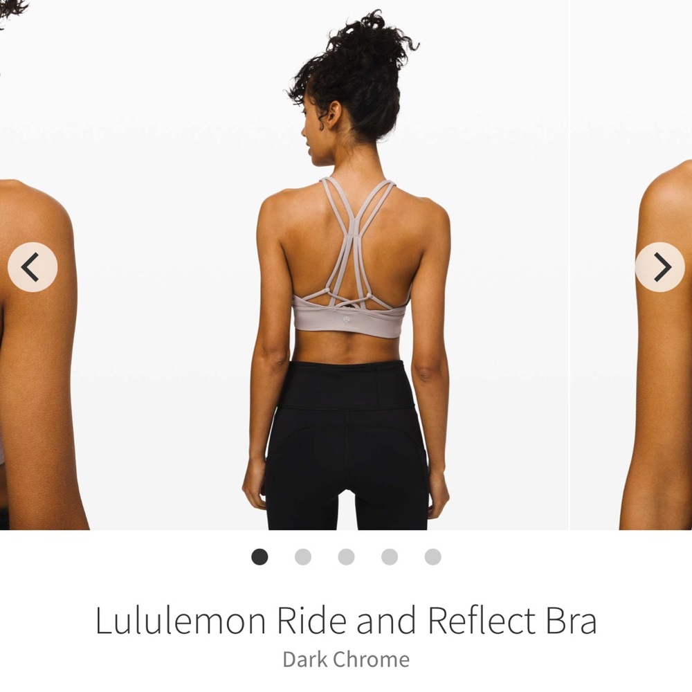 lululemon // Ride & Reflect Bra Lululemon X SoulCycle - Dark Chrome